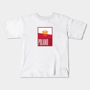 Poland Country Symbols Kids T-Shirt